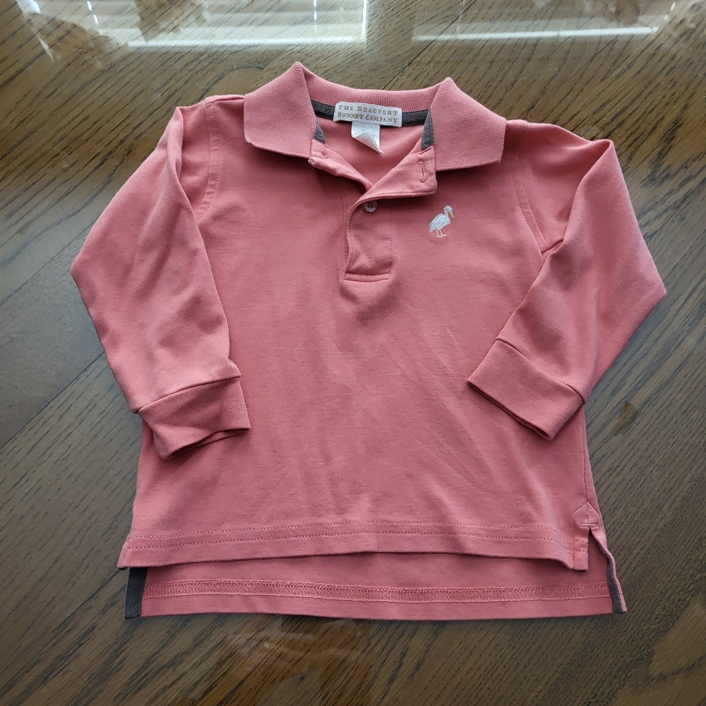TBBC Long Sleeve Coral Polo